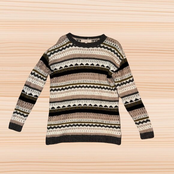 LOFT Fair Isle Knit Sweater - Picture 1 of 3